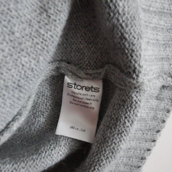 Storets Womens Gray Ruffled Sweater S - Picture 6 of 6